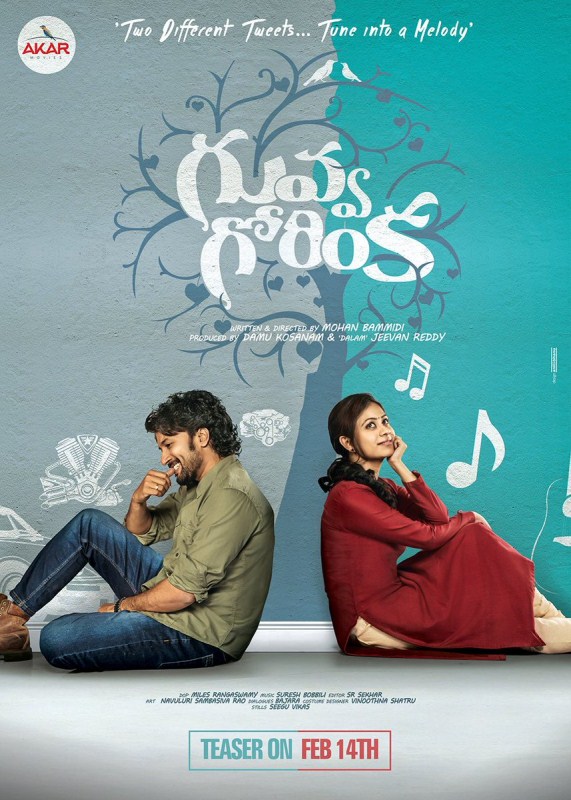 Guvva Gorinka is an upcoming Telugu movie directed by Mohan Bammidi and produced by Akar Movies banner. Starring Satya Dev and Priya Lal in the lead role. Satya Dev,Priya Lal,Guvva Gorinka first look poster,Guvva Gorinka first look,Guvva Gorinka poster,Guvva Gorinka,telugu movie Guvva Gorinka,Guvva Gorinka pics,Guvva Gorinka images,Guvva Gorinka photos,Guvva Gorinka stills,Guvva Gorinka pictures