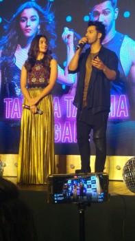 Bollywood actor Alia Bhatt and Varun Dhawan launch Tamma Tamma Again song from Badrinath Ki Dulhania.