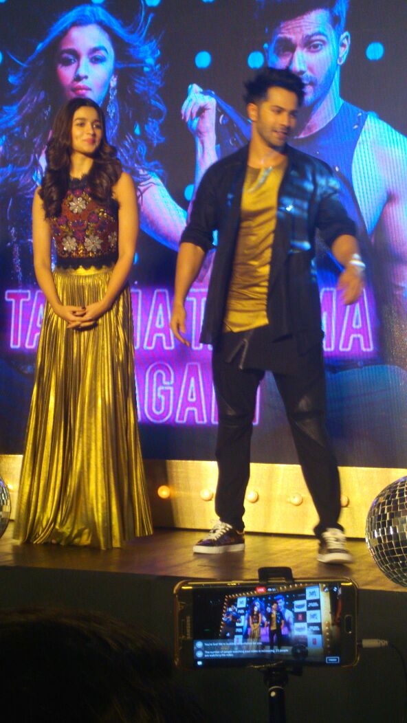 Bollywood actor Alia Bhatt and Varun Dhawan launch Tamma Tamma Again song from Badrinath Ki Dulhania. Alia Bhatt and Varun Dhawan,Alia Bhatt,Varun Dhawan,Tamma Tamma Again song,Tamma Tamma Again,Tamma Tamma Again song launch,Badrinath Ki Dulhania,Badrinath Ki Dulhania movie,Badrinath Ki Dulhania songs