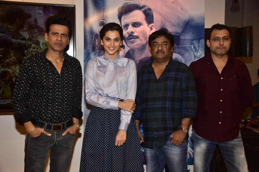 Filmmakers Neeraj Pandey and Shital Bhatia, who are synonymous with delivering good cinema content, are back to give the audience India's first spin-off! After much appreciated and critically applauded films like 'Baby,' 'A Wednesday,' 'Special 26,' and 'M.S. Dhoni- The Untold Story,' the makers are back with a power-packed 'Naam Shabana.' Taapse Pannu plays the titular role and it is based on her character in 'Baby.' Manoj Bajpayee,Taapsee Pannu,Naam Shabana,Naam Shabana trailer launch,Naam Shabana trailer,Naam Shabana trailer launch pics,Naam Shabana trailer launch images,Naam Shabana trailer launch photos,Naam Shabana trailer launch stills,Naam Shabana trailer launc