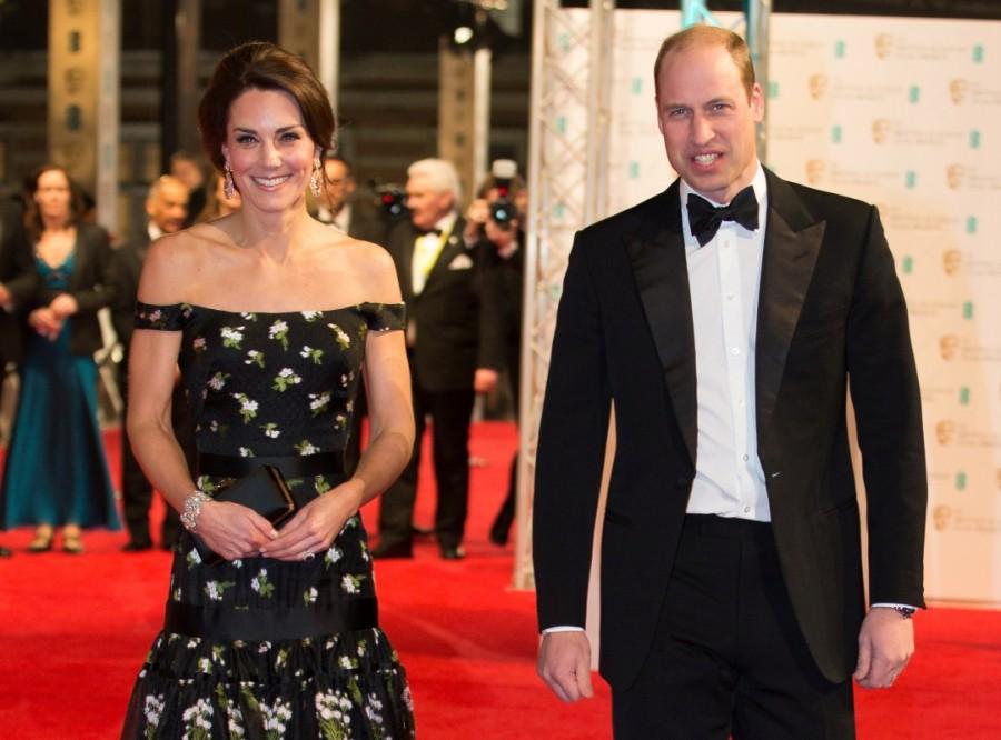 Britain's Prince William and Catherine, the Duchess of Cambridge arrive for the British Academy of Film and Television Awards (BAFTA) at the Royal Albert Hall in London, Britain, February 12, 2017. BAFTA 2017,BAFTA,Kate Middleton,Kate Middleton at BAFTA,Kate Middleton pics,Kate Middleton images,Kate Middleton photos,Kate Middleton stills,Kate Middleton pictures