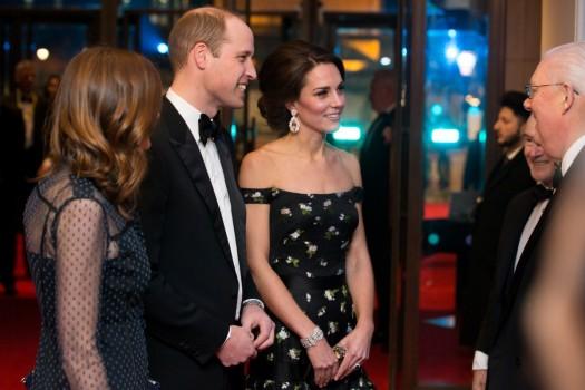 Britain's Prince William and Catherine, the Duchess of Cambridge arrive for the British Academy of Film and Television Awards (BAFTA) at the Royal Albert Hall in London, Britain, February 12, 2017.