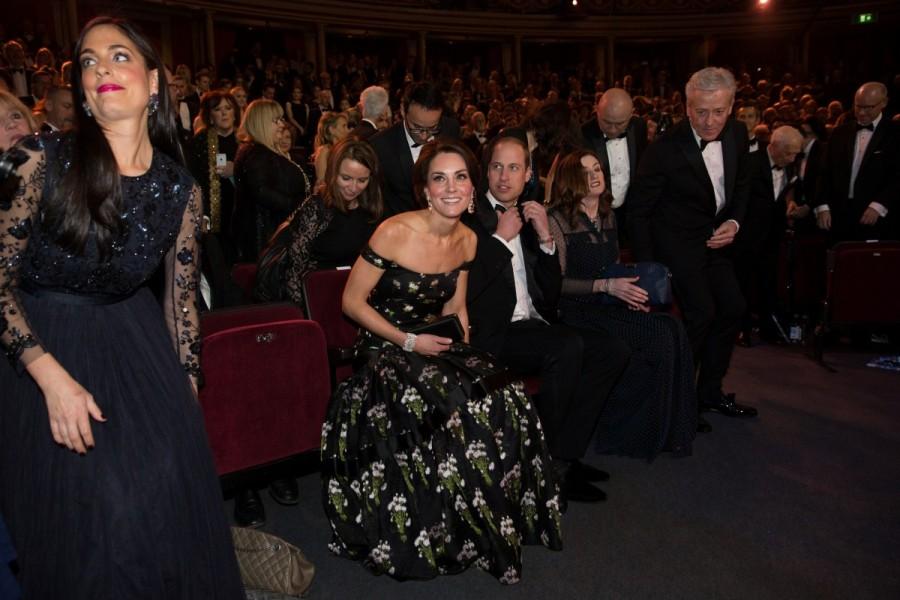 Britain's Prince William and Catherine, the Duchess of Cambridge arrive for the British Academy of Film and Television Awards (BAFTA) at the Royal Albert Hall in London, Britain, February 12, 2017. BAFTA 2017,BAFTA,Kate Middleton,Kate Middleton at BAFTA,Kate Middleton pics,Kate Middleton images,Kate Middleton photos,Kate Middleton stills,Kate Middleton pictures