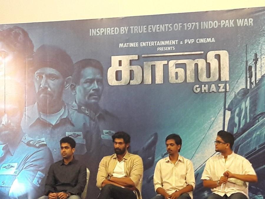 Tamil movie Ghazi press meet event held in Chennai. Celebs like Rana Daggubati, Sreekar Prasad, Sankalp and others graced the event. Rana Daggubati,Sreekar Prasad,Sankalp,Ghazi press meet,Ghazi,Ghazi press meet pics,Ghazi press meet images,Ghazi press meet photos,Ghazi press meet stills,Ghazi press meet pictures