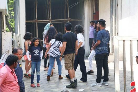 Bollywood actor Farhan Akhtar with his wife celebrates children's birthday.