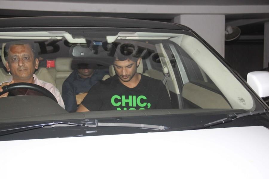 Bollywood actor Sushant Singh Rajput spotted at Karan Johar's house. Sushant Singh Rajput,Karan Johar,Sushant Singh Rajput spotted at Karan Johar,Sushant Singh Rajput pics,Sushant Singh Rajput images,Sushant Singh Rajput photos,Sushant Singh Rajput stills,Sushant Singh Rajput pictures