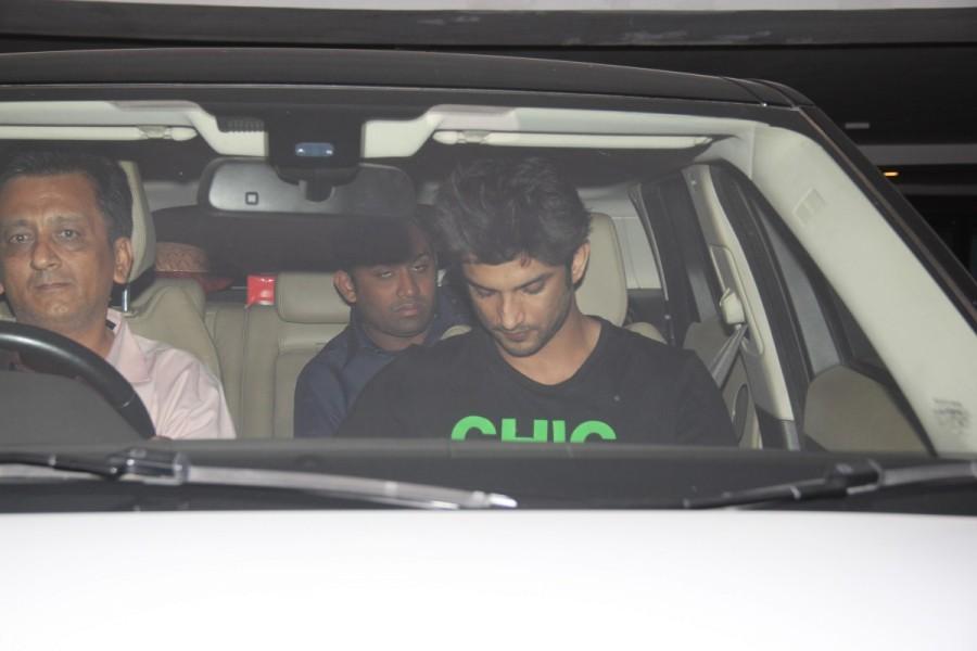 Bollywood actor Sushant Singh Rajput spotted at Karan Johar's house. Sushant Singh Rajput,Karan Johar,Sushant Singh Rajput spotted at Karan Johar,Sushant Singh Rajput pics,Sushant Singh Rajput images,Sushant Singh Rajput photos,Sushant Singh Rajput stills,Sushant Singh Rajput pictures