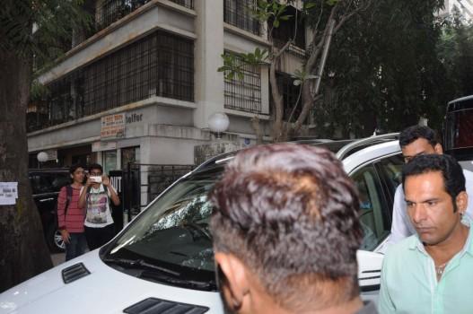 Bollywood actor Salman Khan spotted shooting for an ad film.