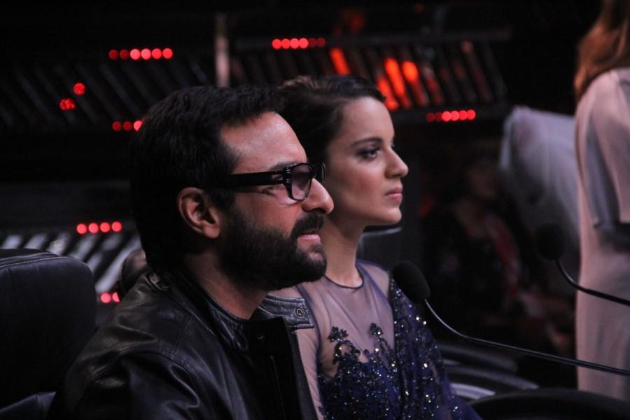 Celebs like Saif Ali Khan, Shahid Kapoor, Kangana Ranaut promote Rangoon on Indian Idol. Saif Ali Khan,Shahid Kapoor,Kangana Ranaut,Rangoon,Rangoon on Indian Idol,Rangoon promotion,Rangoon movie promotion,Rangoon movie promotion pics,Rangoon movie promotion images,Rangoon movie promotion photos,Rangoon movie promotion stills