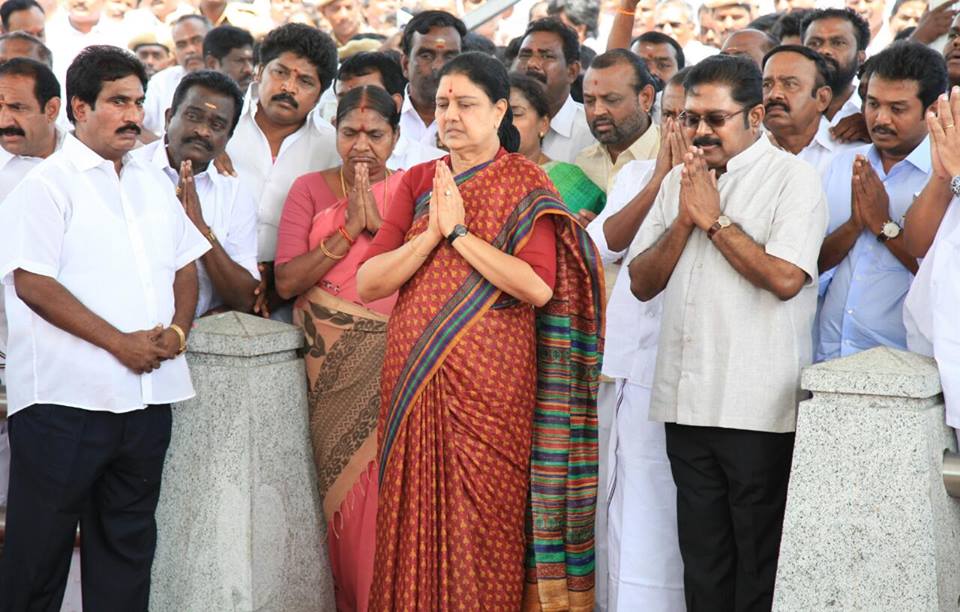 The apex court on Tuesday upheld a trial court verdict holding Sasikala and two of her relatives guilty of amassing disproportionate assets had directed her to surrender to the trial court forthwith to undergo her remaining sentence. Sasikala,Sasikala pays tribute to Jayalalithaa,Jayalalithaa,Marina Beach,Sasikala Natarajan,Sasikala DA case verdict