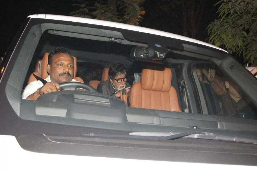 Celebs like Ranbir Kapoor, Amitabh Bachchan, Kamal Sadanah, Karan Kapoor, Indra Kumar, Salim Khan, Saif Ali Khan, Sanjay Kapoor, Adnan Sami, Amrita Arora, Shakeel Ladak, Boney Kapoor, Prem Chopra, Kareena Kapoor Khan, Rishi Kapoor, Neetu Singh, Ameesha Patel, Rakesh Roshan, Malaika Arora Khan, Poonam Dhillion and others spotted at Randhir Kapoor's birthday bash. Amitabh Bachchan,Rekha,Saif Ali Khan,Kareena Kapoor,Randhir Kapoor,Randhir Kapoor birthday bash,Randhir Kapoor birthday celebrations,Randhir Kapoor birthday bash pics,Randhir Kapoor birthday bash images,Randhir Kapoor birthday bash photos,Randhir Kapoor b