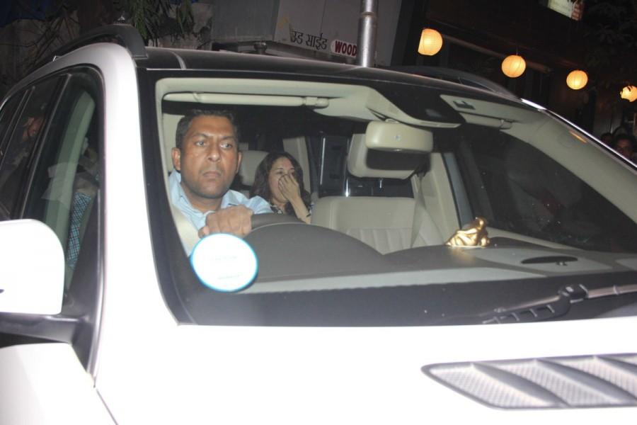 Bollywood actress Madhuri Dixit with husband spotted at Bandra outside of doctor clinic. Madhuri Dixit,Madhuri Dixit husband,Madhuri Dixit latest pics,Madhuri Dixit latest images,Madhuri Dixit latest photos,Madhuri Dixit latest stills,Madhuri Dixit latest pictures