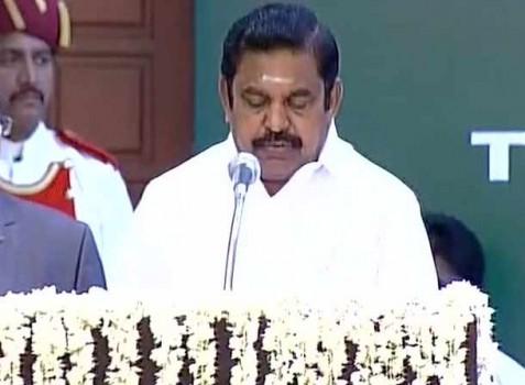 E. Palaniswamy, a loyalist of the now jailed AIADMK General Secretary V.K. Sasikala, on Thursday took oath as the new Chief Minister of Tamil Nadu. Governor C. Vidyasagar Rao administered the oath of office and secrecy to Palaniswamy and his ministers at the Raj Bhavan.