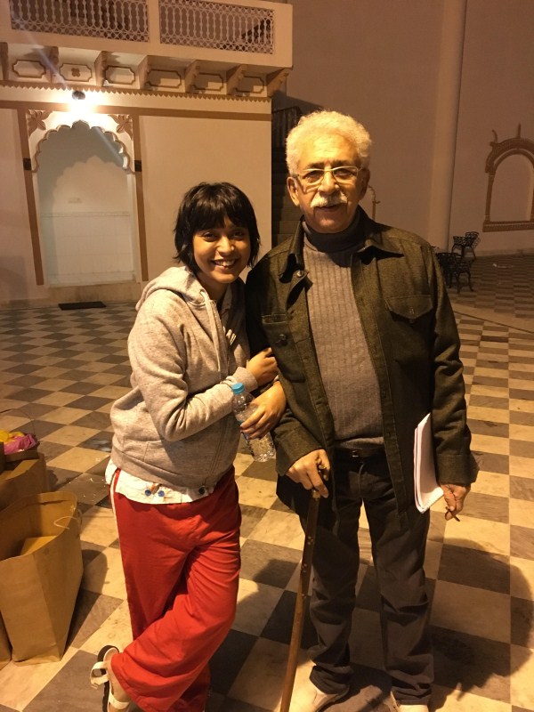 The fact that I'm working with him I'm such a short duration of my career is extremely rewarding. The shoot of the film was absolutely a learning experience for me to be around such talented individuals". Sayani Gupta,Margarita With the Straw,Hungry,Tisca Chopra,Naseeruddin Shah,Shakespeare,Titus Andronicus