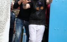 Sidharth Malhotra and Dabboo Ratnani spotted at olive bar in Bandra.