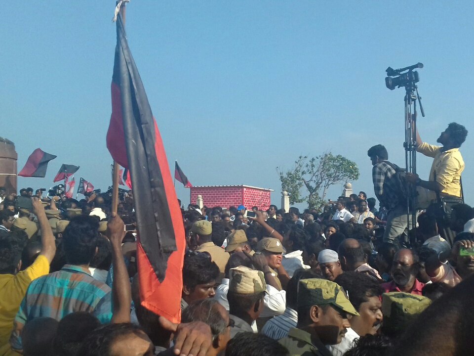 He also alleged that his party legislators were assaulted by the marshals while evicting them. MK Stalin,Stalin,Stalin dharna at Marina,Stalin protest at Marina,DMK,AIDMK,DMK MLAs and MPs,DMK MLAs,DMK MPs