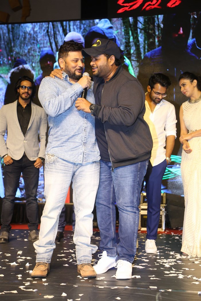 S Thaman spotted at Winner Pre-Release function. Sai Dharam Tej,Rakul Preet Singh,Thakur Anoop Singh,Winner Pre-Release function,Winner,Telugu movie winner,Winner Pre-Release function pics,Winner Pre-Release function images,Winner Pre-Release function photos,Winner Pre-Release function stills,Winner Pre