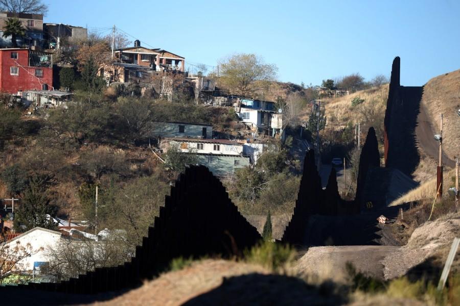 The U.S. border with Mexico is seen in Nogales, Arizona. U.S. border,U.S.,Mexican,Tomatoes,peppers,cucumbers,Nogales,Arizona