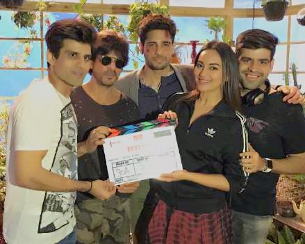 Sidharth, who sported bruises on his face for his role in the murder mystery, was enthusiastic about the shoot. "It was great to have Shah Rukh sir visit us on the sets. He gave us tips and creative suggestions on our roles. I am really excited to create this film with Dharma and Red Chillies," Sidharth said in a statement. Sharing her excitement, Sonakshi tweeted: "Thank YOU SRK, Karan Johar and of B.R. Films. Was an amazing first day on set today with you all! Great start to our 'Ittefaq' journey." Shah Rukh Khan,Sonakshi Sinha,Sidharth Malhotra,Ittefaq movie launch,Ittefaq,ittefaq star cast,sidharth malhotra ittefaq remake,Ittefaq movie launch pics,Ittefaq movie launch images,Ittefaq movie launch phoots,Ittefaq movie launch stills,Ittefaq movie lau