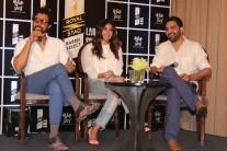 Filmmaker Sumit Arora, actors Kritika Kamra and Kunal Kapoor during the special screening of short film 'White Shirt' in Mumbai on February 20, 2017.