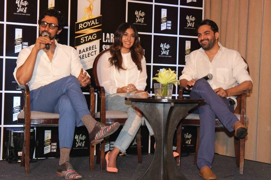 Filmmaker Sumit Arora, actors Kritika Kamra and Kunal Kapoor during the special screening of short film 'White Shirt' in Mumbai on February 20, 2017. Sumit Arora,Kritika Kamra,Kunal Kapoor,White Shirt,White Shirt special screening,White Shirt short film,short film White Shirt,White Shirt special screening pics,White Shirt special screening images,White Shirt special screening photos,White Shirt special