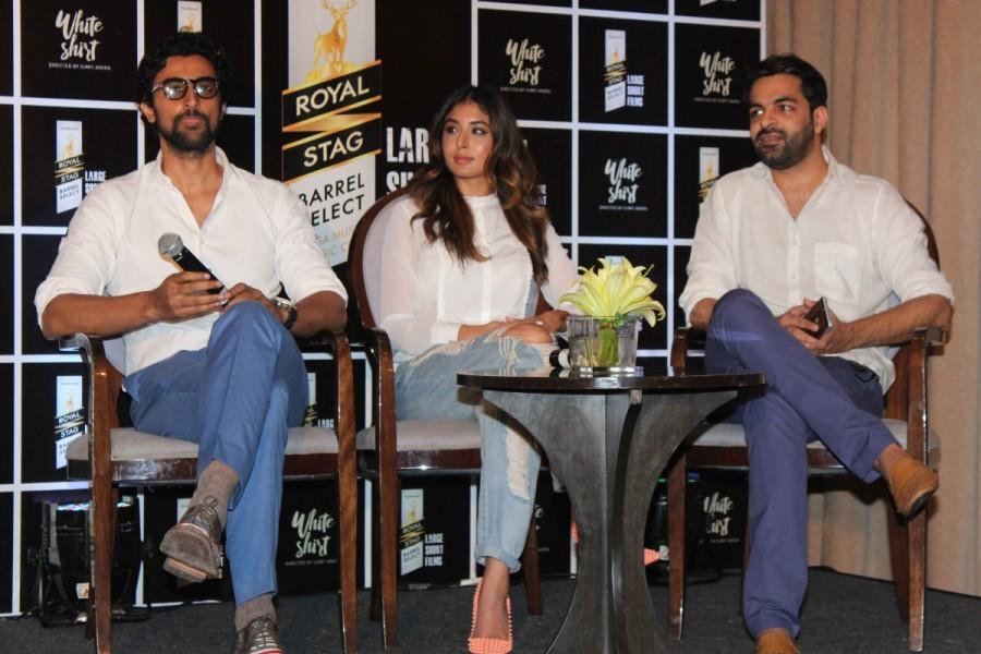 Filmmaker Sumit Arora, actors Kritika Kamra and Kunal Kapoor during the special screening of short film 'White Shirt' in Mumbai on February 20, 2017. Sumit Arora,Kritika Kamra,Kunal Kapoor,White Shirt,White Shirt special screening,White Shirt short film,short film White Shirt,White Shirt special screening pics,White Shirt special screening images,White Shirt special screening photos,White Shirt special
