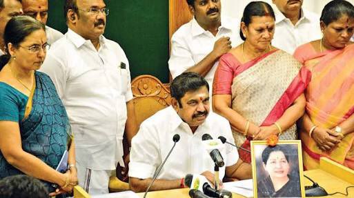Chief Minister of Tamil Nadu Edappadi Palaniswami takes charge at Secretariat in Chennai on February 20, 2017. Edappadi K Palanisamy,Palanisamy,Edappadi Palanisamy,Edappadi Palaniswami takes charge,Edappadi Palaniswami as CM