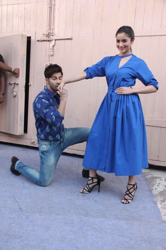Bollywood actors Varun Dhawan and Alia Bhatt spotted at Mehboob studio. Sachin Ramesh Tendulkar,Sachin Tendulkar,Tendulkar,Sachin,Varun Dhawan and Alia Bhatt,Varun Dhawan,Alia Bhatt
