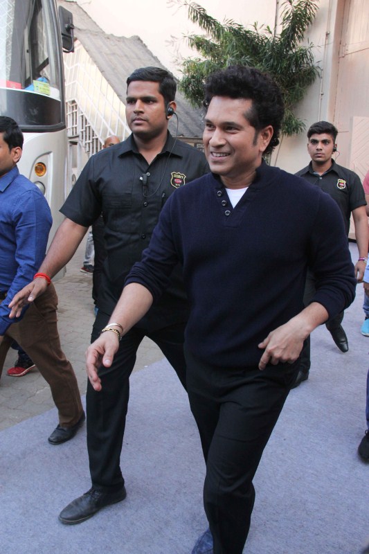 Former Indian cricketer Sachin Ramesh Tendulkar spotted at Mehboob studio. Sachin Ramesh Tendulkar,Sachin Tendulkar,Tendulkar,Sachin,Varun Dhawan and Alia Bhatt,Varun Dhawan,Alia Bhatt