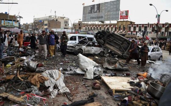 Two explosions rocked Pakistan's Lahore city on Thursday, the first one killing at least seven people, the media reported.