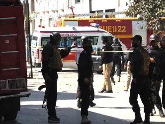 Fifteen people were also injured in the first blast in a building under construction, police were quoted as saying. The explosion was reportedly detonated with a timer device. Twin blasts rock Lahore,Twin blasts in Lahore,Lahore blast,Lahore Twin blast,lahore explosion