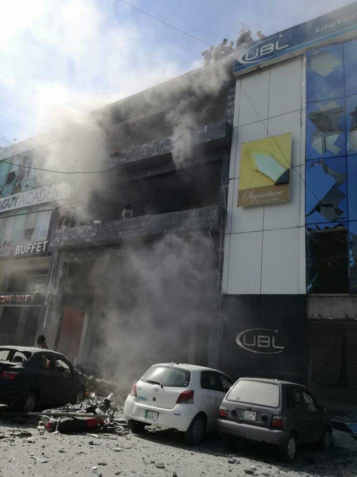 Police said some persons may still be trapped in the building, the News International reported. Twin blasts rock Lahore,Twin blasts in Lahore,Lahore blast,Lahore Twin blast,lahore explosion