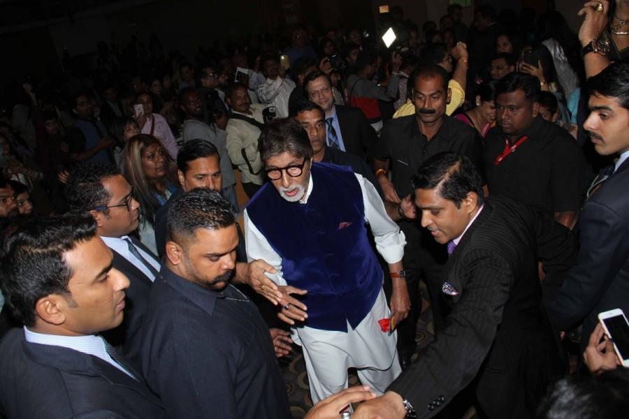 Bollywood actor Amitabh Bachchan, Jaya Bachchan, Sarod player Amman Ali Khan, Robab player Daud Khan Sadozai and Ayaan Ali Khan spotted during the launch of Saregama's classical strings album Rabab to Sarod by Amman Ali Khan and Ayaan Ali Khan in Mumbai on February 23, 2017. Amitabh Bachchan,Jaya Bachchan,Sarod player Amman Ali Khan,Robab player Daud Khan,Daud Khan Sadozai,Ayaan Ali Khan,Rabab to Sarod,Rabab to Sarod album