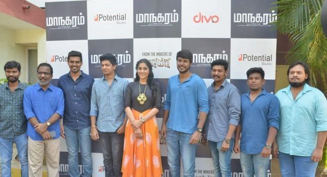 Tamil movie Maanagaram press meet event held at Chennai. Celebs like Sandeep Kishan, Regina Cassandra, Charlie, Sri, SR Prabhu, Prabhu Venkatachalam, Lokesh Kanagaraj, Javed Riaz and others graced the event.