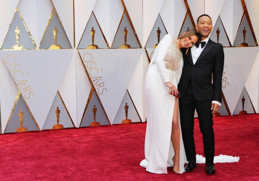 John Legend and Chrissy Teigen Ruth Negga,Hailee Steinfeld,Isabelle Huppert,Viola Davis,Halle Berry,Mahershala,Karlie Kloss,Taraji P Henson,John Legend,Chrissy Teigen,Emma Stone,Oscars 2017 red carpet