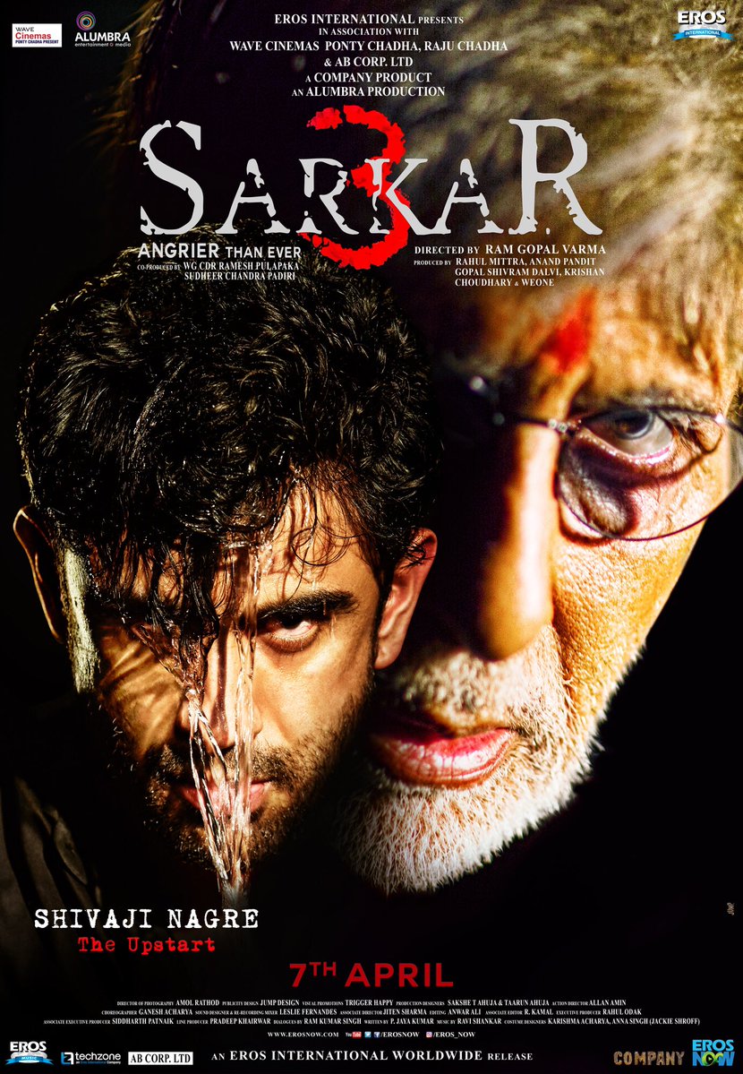 "Sarkar", which released in 2005, is set in the world of Indian politics. Its sequel "Sarkar Raj" hit the screens in 2008. Amitabh Bachchan,Jackie Shroff,Sarkar 3,Sarkar 3 first look,Sarkar 3 first look poster,Sarkar 3 poster,Sarkar 3 movie poster,Sarkar 3 pics,Sarkar 3 images,Sarkar 3 photos,Sarkar 3 stills,Sarkar 3 pictures