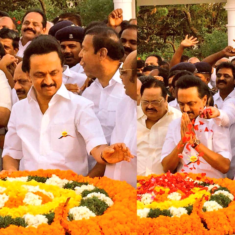 DMK party's Working President M.K. Stalin visits Jayalalithaa Memorial on his 65th birthday. MK Stalin,MK Stalin visits Jayalalithaa Memorial,Stalin visits Jayalalithaa Memorial,MK Stalin visits amma Memorial,Jayalalithaa Memorial,Stalin birthday,Stalin 65th birthday,Stalin 65th birthday celebrations,Stalin 65th birthday celebrations pics,Stalin