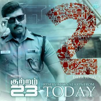 Arun Vijay's Kuttram 23 movie poster.
