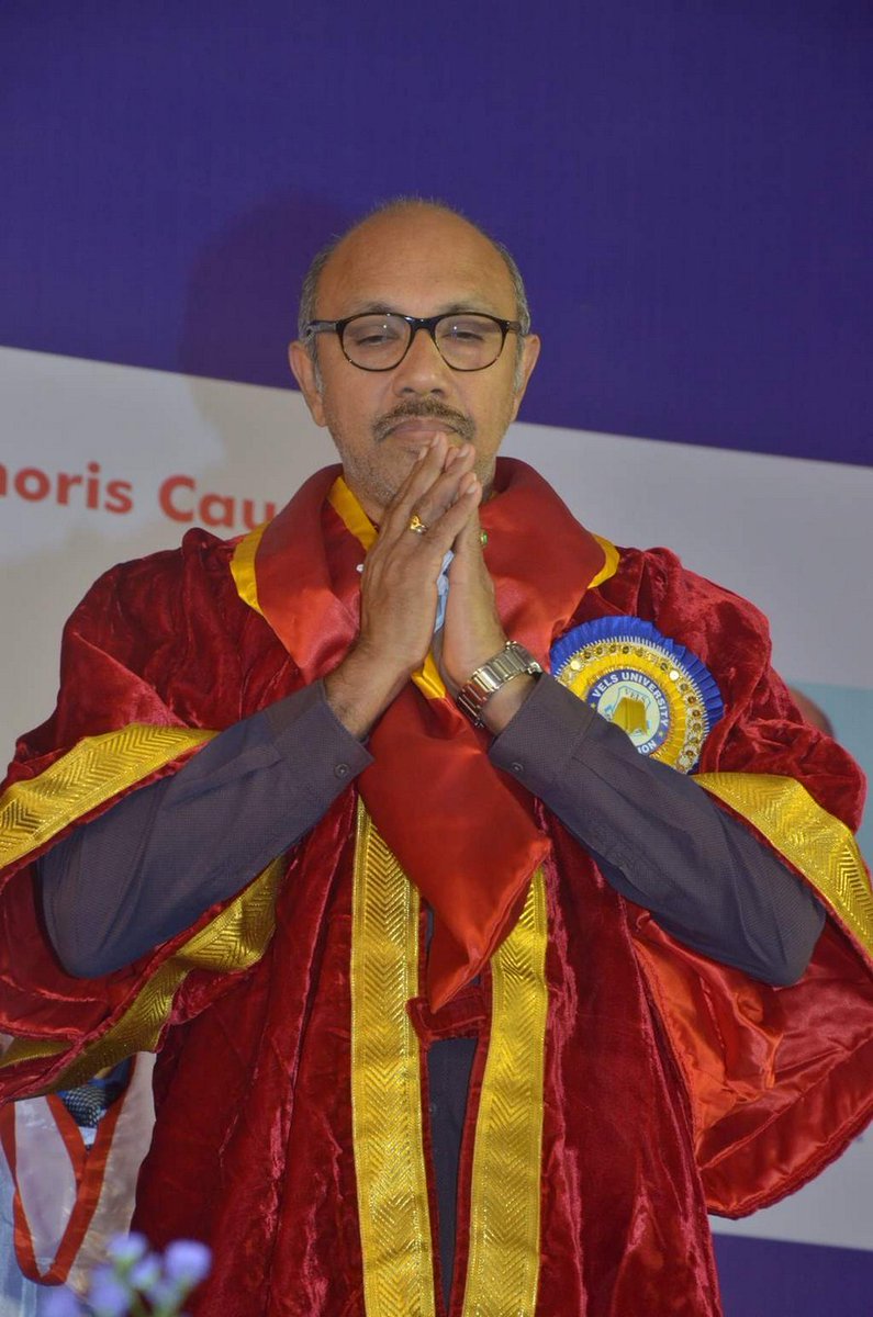 South Indian actor Sathyaraj receives doctorate from Vels University. Kattappa,Sathyaraj,Sathyaraj receives doctorate,Dr Sathyaraj,Vels University