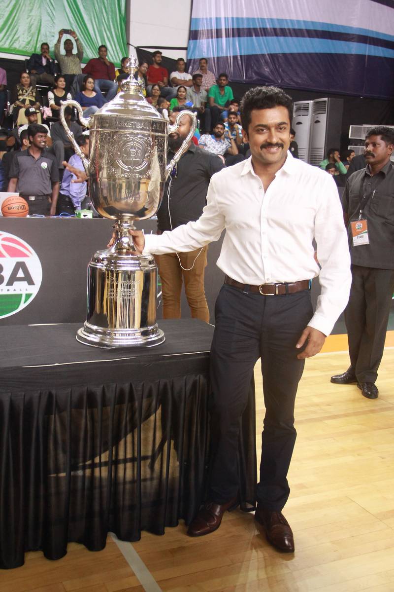 South Indian actor Suriya at UBA Pro Basketball Players Felicitation. Suriya,UBA Pro Basketball Players Felicitation,UBA Pro Basketball,UBA Pro Basketball Players,actor Suriya,Suriya latest pics,Suriya latest images,Suriya latest photos,Suriya latest stills,Suriya latest pictures