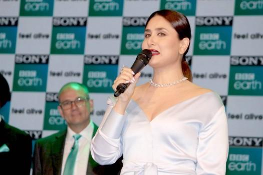 Bollywood actress Kareena Kapoor Khan at Sony BBC Earth Channel Launch.