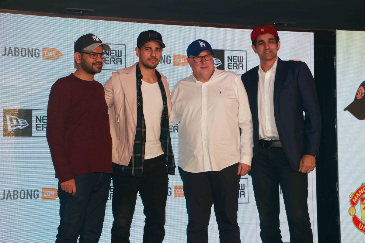 bollywood actor sidharth malhotra spotted during launch international sports brand new era