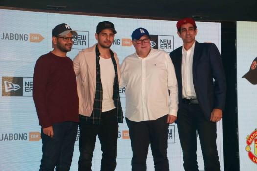 Bollywood actor Sidharth Malhotra spotted during the launch of International Sports Brand, New Era partnership with Jabong in Mumbai March 3, 2017.