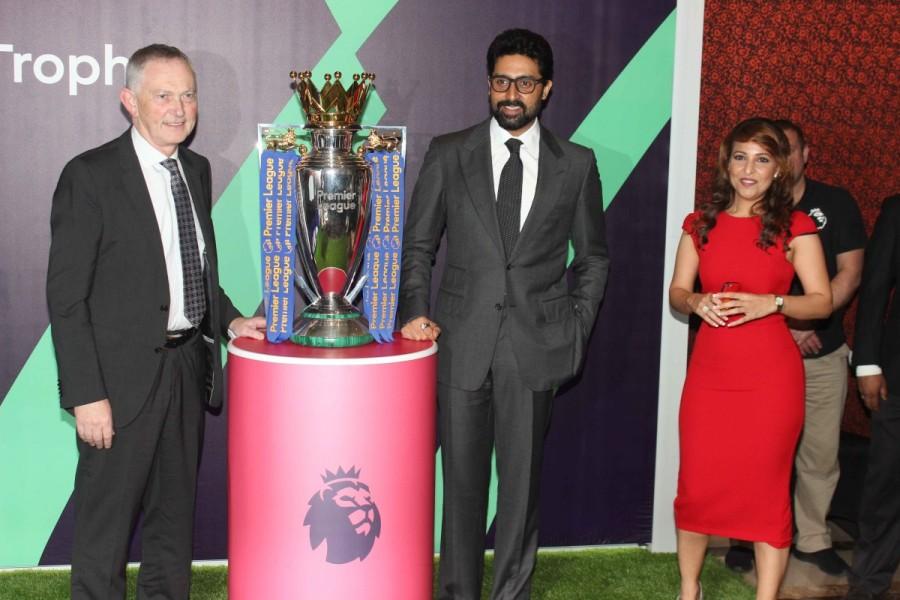 Bollywood actor and Chennaiyin FC co-owner Abhishek Bachchan during the Football Movement conference in Mumbai. Abhishek Bachchan,Football Movement Conference,Chennaiyin FC,Chennaiyin FC co-owner Abhishek Bachchan