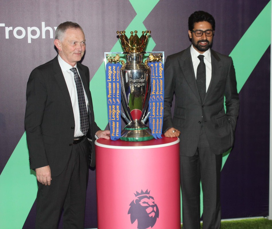 Bollywood actor and Chennaiyin FC co-owner Abhishek Bachchan during the Football Movement conference in Mumbai. Abhishek Bachchan,Football Movement Conference,Chennaiyin FC,Chennaiyin FC co-owner Abhishek Bachchan