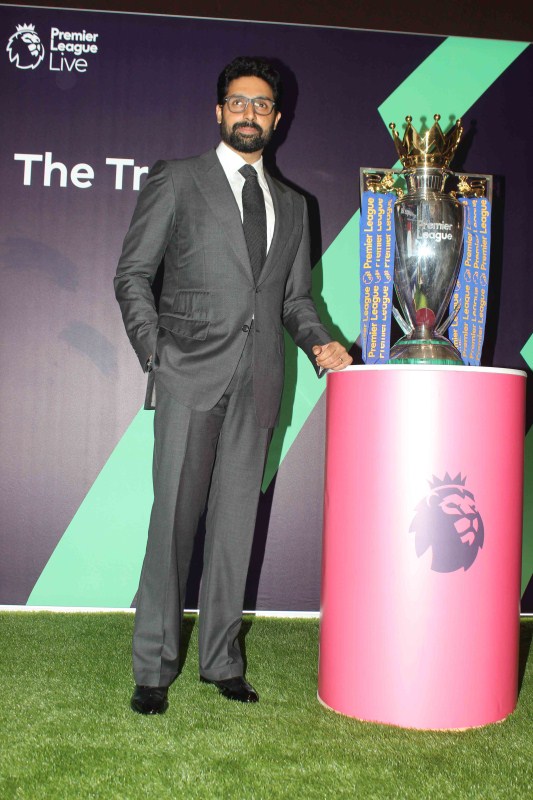 Bollywood actor and Chennaiyin FC co-owner Abhishek Bachchan during the Football Movement conference in Mumbai. Abhishek Bachchan,Football Movement Conference,Chennaiyin FC,Chennaiyin FC co-owner Abhishek Bachchan