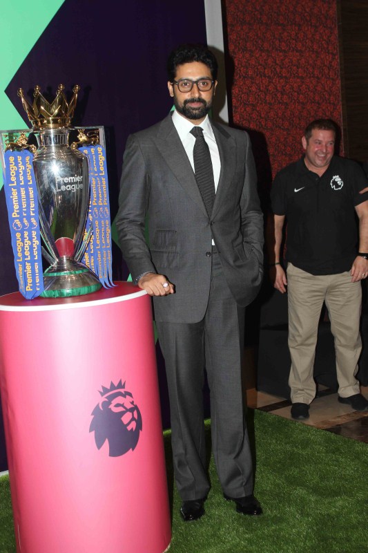 Bollywood actor and Chennaiyin FC co-owner Abhishek Bachchan during the Football Movement conference in Mumbai. Abhishek Bachchan,Football Movement Conference,Chennaiyin FC,Chennaiyin FC co-owner Abhishek Bachchan