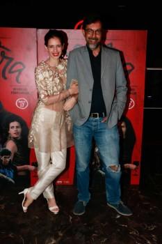 Bollywood actors Kalki Koechlin and Rajat Kapoor promotes Mantra at Anarchy Club in Mumbai.