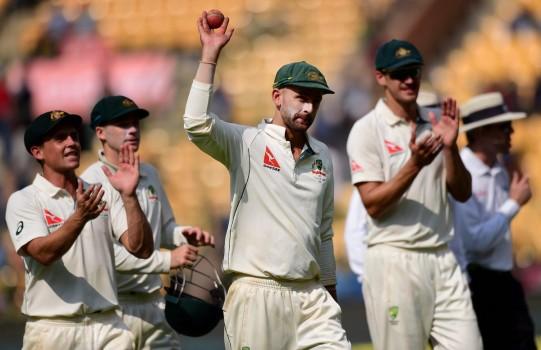 Off-spinner Nathan Lyon ripped apart the Indian batting line-up with career-best figures of 8/50 as the visitors took the upper hand on the opening day of the second cricket Test at the M. Chinnaswamy Stadium here on Saturday. Lyon's figures were the best ever by an Australian bowler against India. The 29-year-old right-armer was helped along by some poor shot selection by the Indian batsmen.