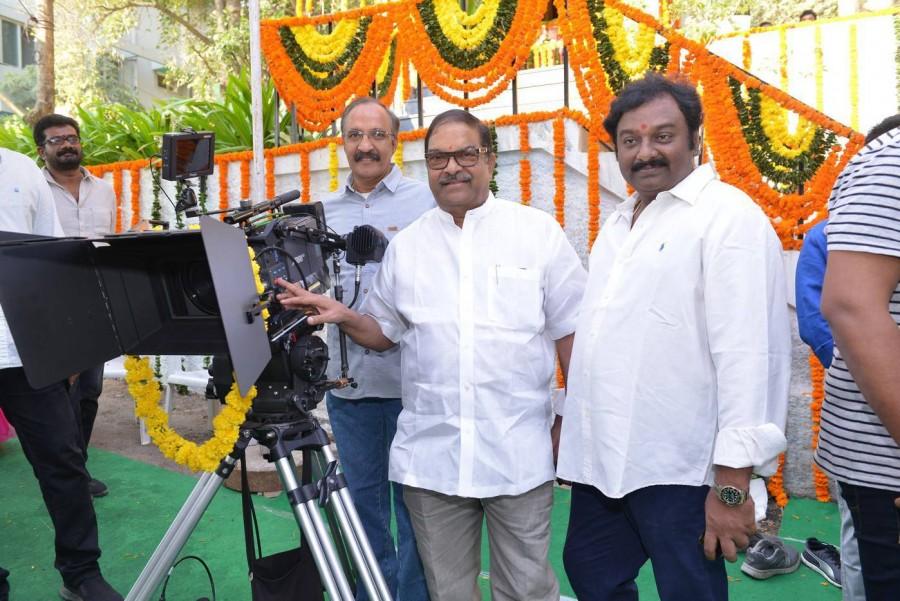 SVMP (Saraschandrikaa Visionary Motion Pictures) Production No 1 movie launch event held at Ramanaidu Studios in Hyderabad. Celebs like VV Vinayak, Nara Rohit, B Mahendra Babu, Pavan Mallela, Nandamuri Sri Vinod, Musunuru Vamsi Krishna, Bellamkonda Suresh, KS Rama Rao, Kota Srinivasa Rao and others attended the Muhurtham. Nara Rohit,Saraschandrikaa Visionary Motion Pictures,SVMP,Nara Rohit new movie,Nara Rohit new movie launch,VV Vinayak,B Mahendra Babu,Pavan Mallela,Nandamuri Sri Vinod,Musunuru Vamsi Krishna